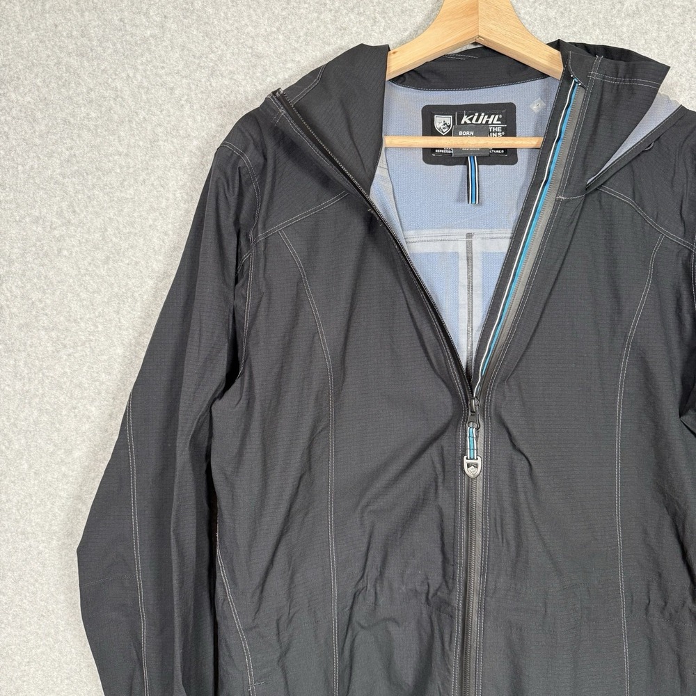 Kuhl Projekt Jetstream Fishtail Rain Jacket Hooded 2144 Women's Size L black - Picture 2 of 10